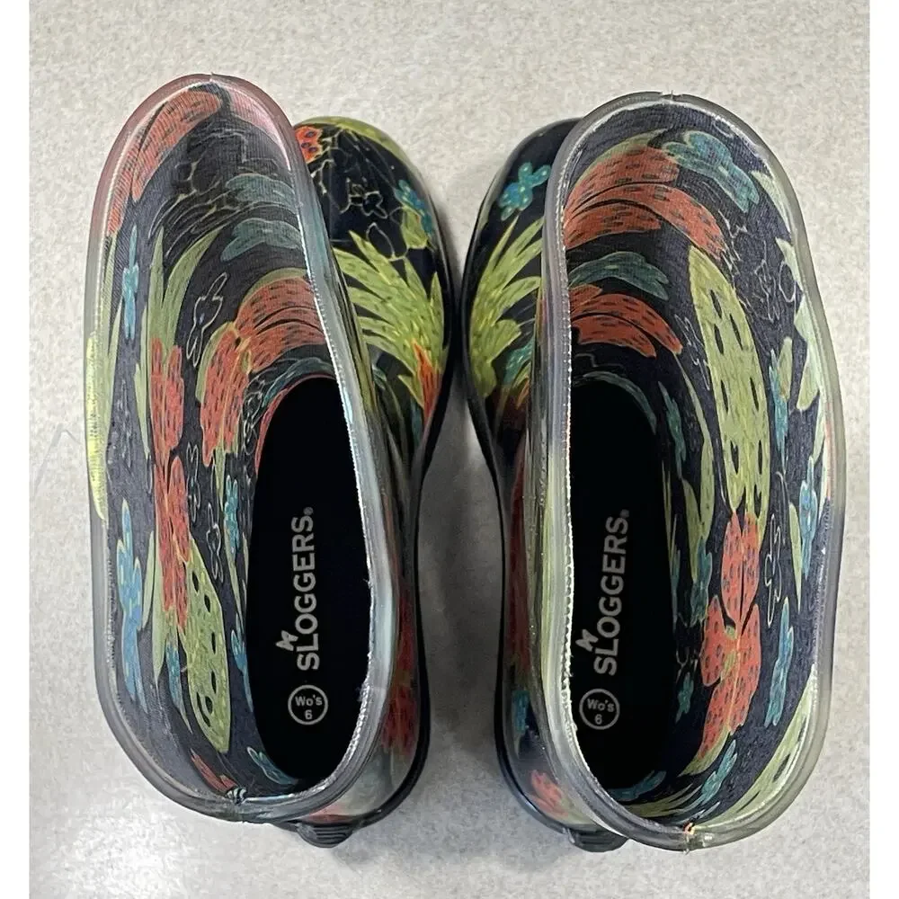 NWOT -Sloggers Women's 6 Waterproof Rain and Garden Boot Comfort Insole- Floral